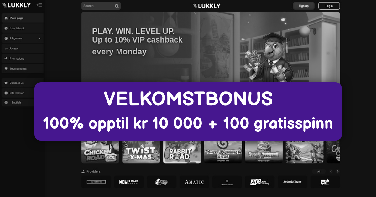 Lukkly Casino banner